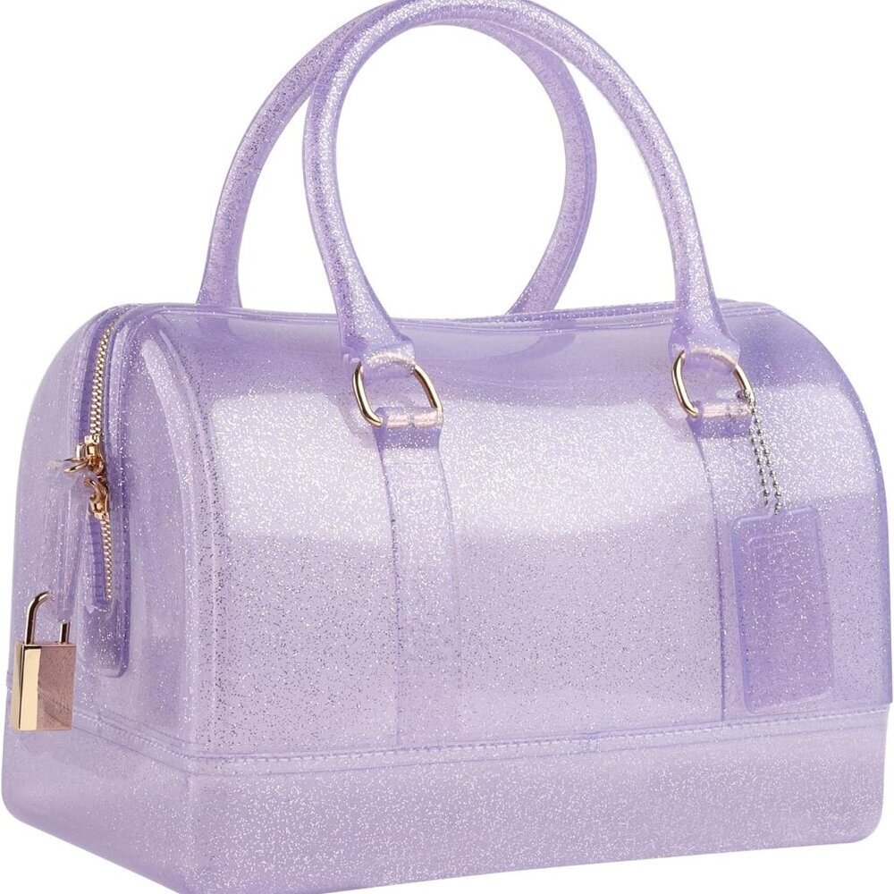 Summer Jelly Crystal Handbag PVC Transparent Purse Crossbody Clutch